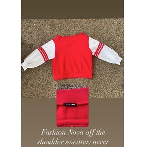 Fashion Nova off the shoulder sweater